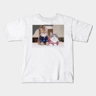 couple cute cats Kids T-Shirt